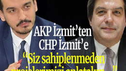 AKP İzmit’ten CHP İzmit’e: “Siz sahiplenmeden projelerimizi anlatalım…”